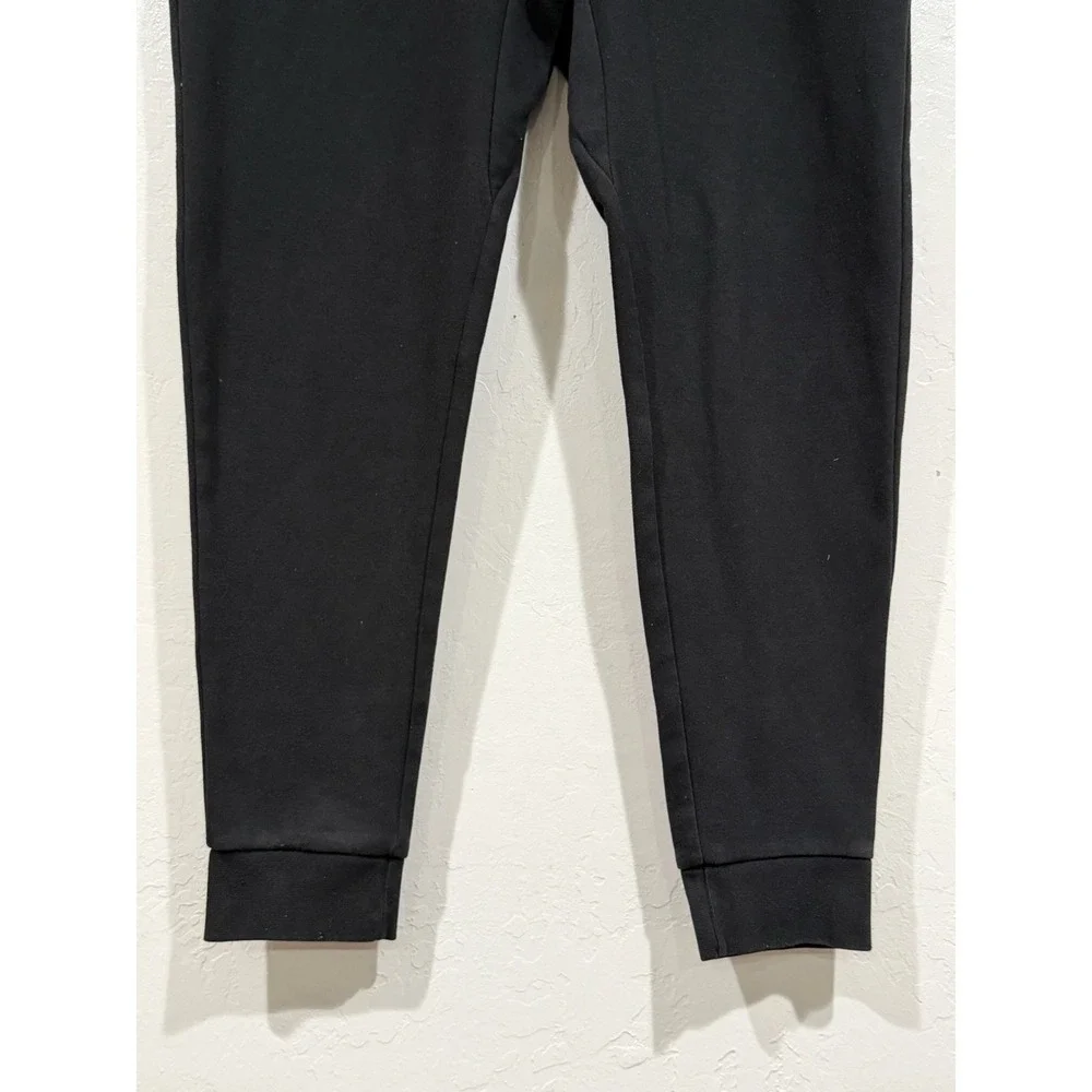 Polo Ralph Lauren Mens Double-Knit Jogger Pants Black Tapered Sweatpants Medium
